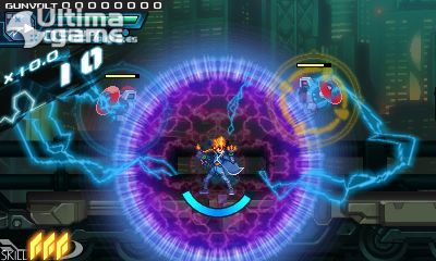 Una introduccin al sistema de juego de Azure Striker Gunvolt, en vdeo