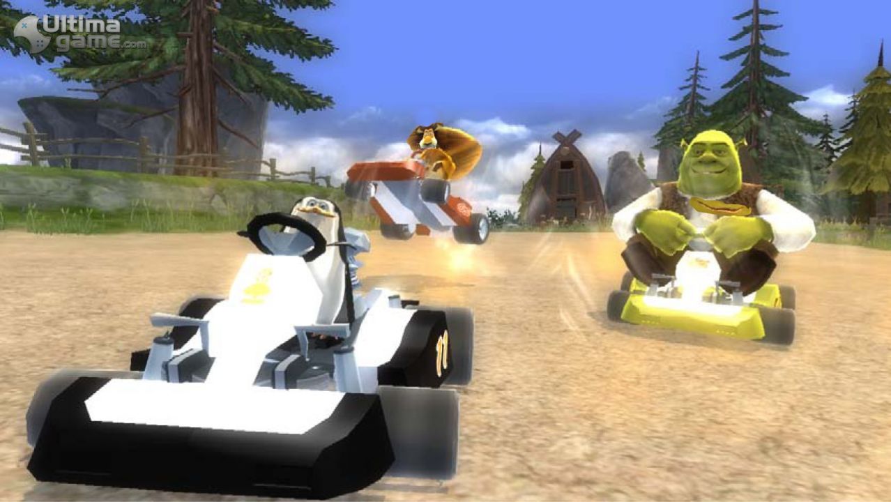 Shrek, Desdentado e Hipo, B.O.B y los pingüinos de Madagascar compiten en una carrera de DreamWorks Super Star Kartz - imagen 2