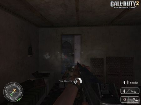 La versin Xbox 360 de Call of Duty 2, tiene un pequeo bug que bloquea el juego