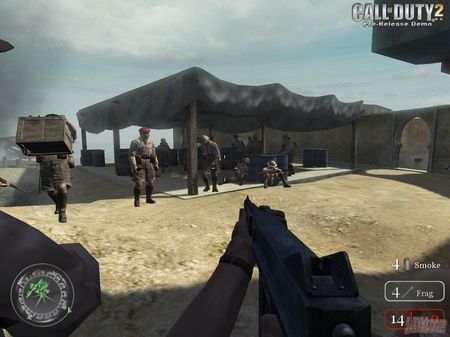 La versin Xbox 360 de Call of Duty 2, tiene un pequeo bug que bloquea el juego