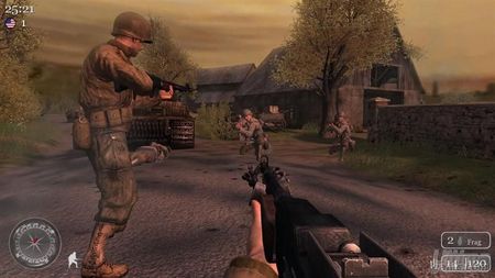 La versin Xbox 360 de Call of Duty 2, tiene un pequeo bug que bloquea el juego