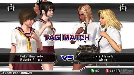 La personalizaci�n de las luchadoras y nuevas escenas en v�deo de Rumble Roses Double XX