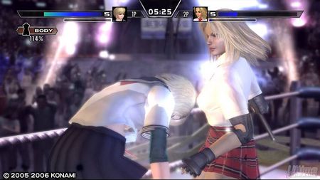 La personalizacin de las luchadoras y nuevas escenas en vdeo de Rumble Roses Double XX