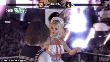 La personalizacin de las luchadoras y nuevas escenas en vdeo de Rumble Roses Double XX