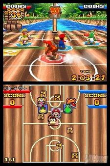 Galera de imgenes de Mario Slam Basketball