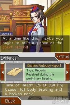 Nuevas im�genes de Phoenix Wright - Justice For All