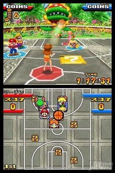 Galera de imgenes de Mario Slam Basketball