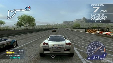 El Angelus y el Crinale, mucho ms detallados en Ridge Racer 7