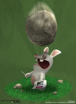 Los nuevos poderes de Rayman Raving Rabbids para DS te dejarn helado