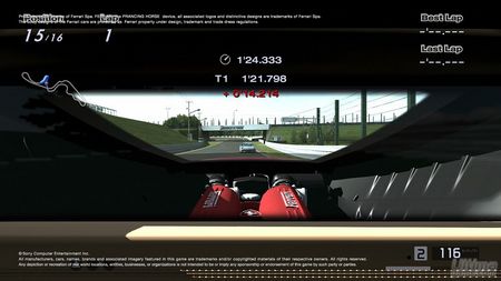Contempla el Ferrari F1 2007, un coche exclusivo para la versin PAL de Gran Turismo 5 Prologue