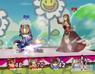 Sheik tambin repartir lea en Super Smash Bros. Brawl