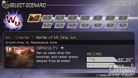 Nuevas im�genes de Warriors Orochi para PSP, el hack