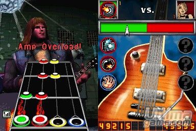 Descubre la apariencia de Guitar Hero On Tour de Nintendo DS