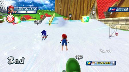 Mario y Sonic en los Juegos Olimpicos de Invierno - Los jefes finales demuestran su podero