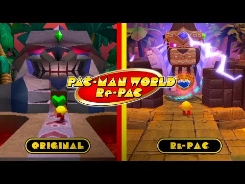 Échale un vistazo a las diferencias entre el original y la remasterización - Noticia para Pac-Man World: Re-PAC