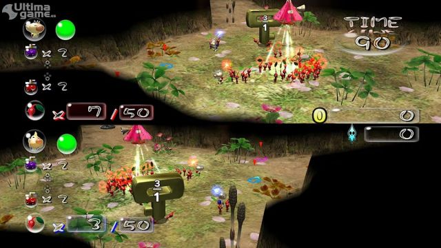 Dos nuevos videos del modo multijugador de Pikmin 2