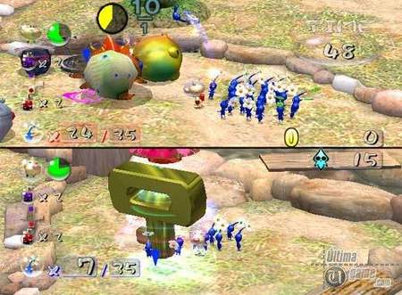 Dos nuevos videos del modo multijugador de Pikmin 2