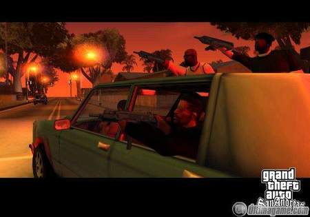 As es la versin HD para Xbox 360 de Grand Theft Auto: San Andreas