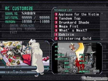 9 nuevas imgenes de Guilty Gear X Isuka para PlayStation 2
