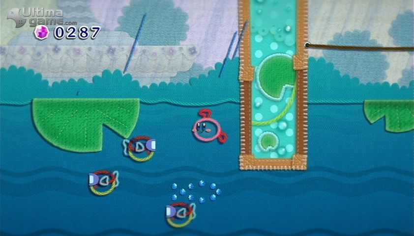 El héroe rosa ya está listo para salvar Textilia con ayuda del príncipe Hilván de Kirby\'s Epic Yarn - imagen 4