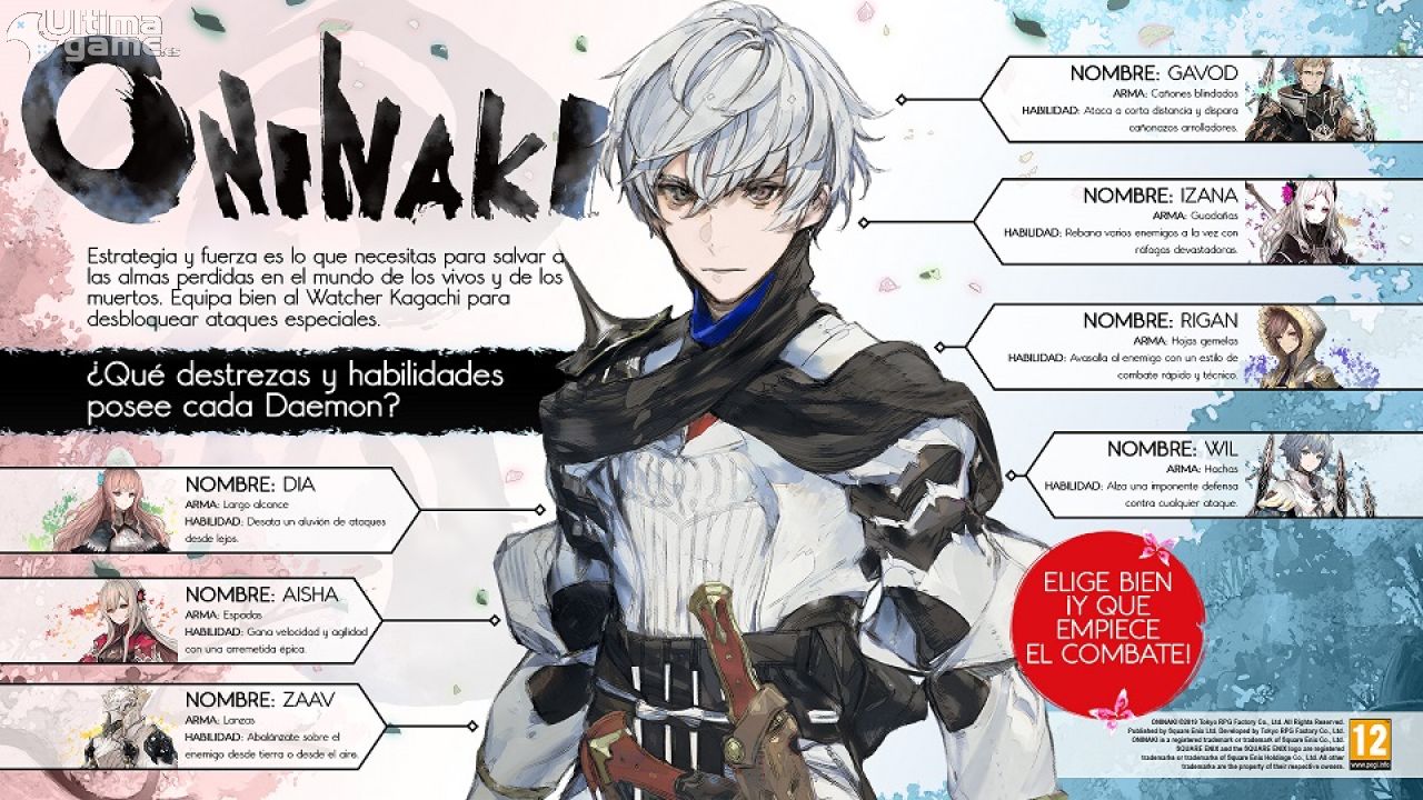 Un vistazo a las habilidades de cada uno de nuestros Daemons de Oninaki - imagen 1